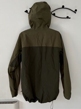 Men's Olive Hooded Windbreaker Jacket